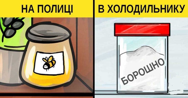 14 продуктів, які ми звикли зберігати неправильно