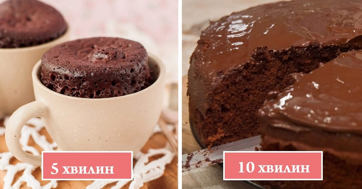 10 смачних шоколадних десертів, які можна приготувати за кілька хвилин