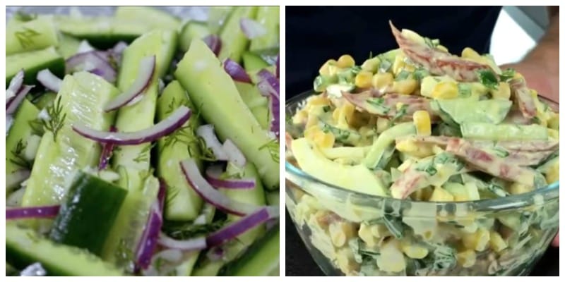 Салати з свіжих огірків — 10 простих і оригінальних рецептів