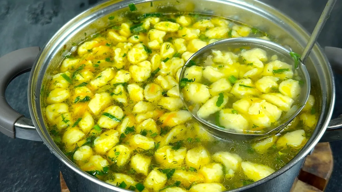 Суп з галушками - рецепт приготування