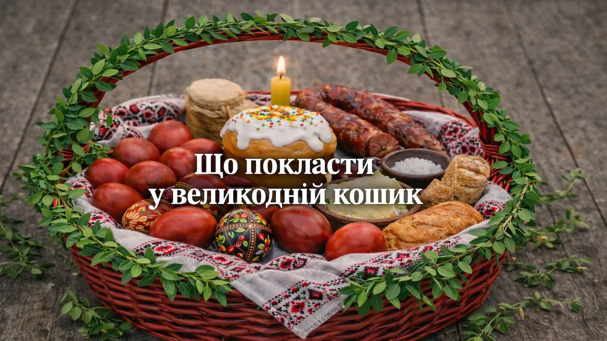 Що покласти у великодній кошик 2026