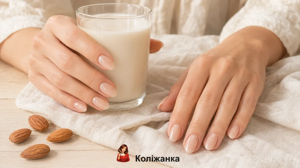 Манікюр «мигдальне молоко» Almond Milk Nails — тренд літа 2026 року