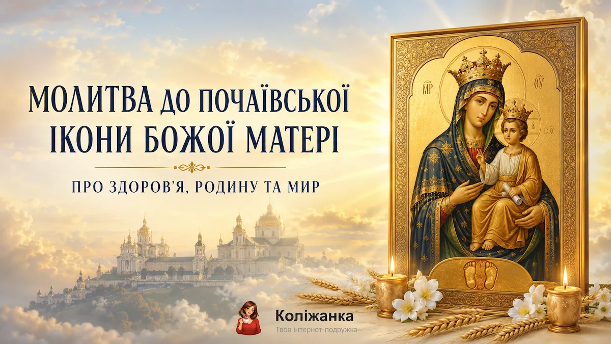 Молитва до Почаївської ікони Божої Матері 23 липня про здоров’я, захист родини та мир