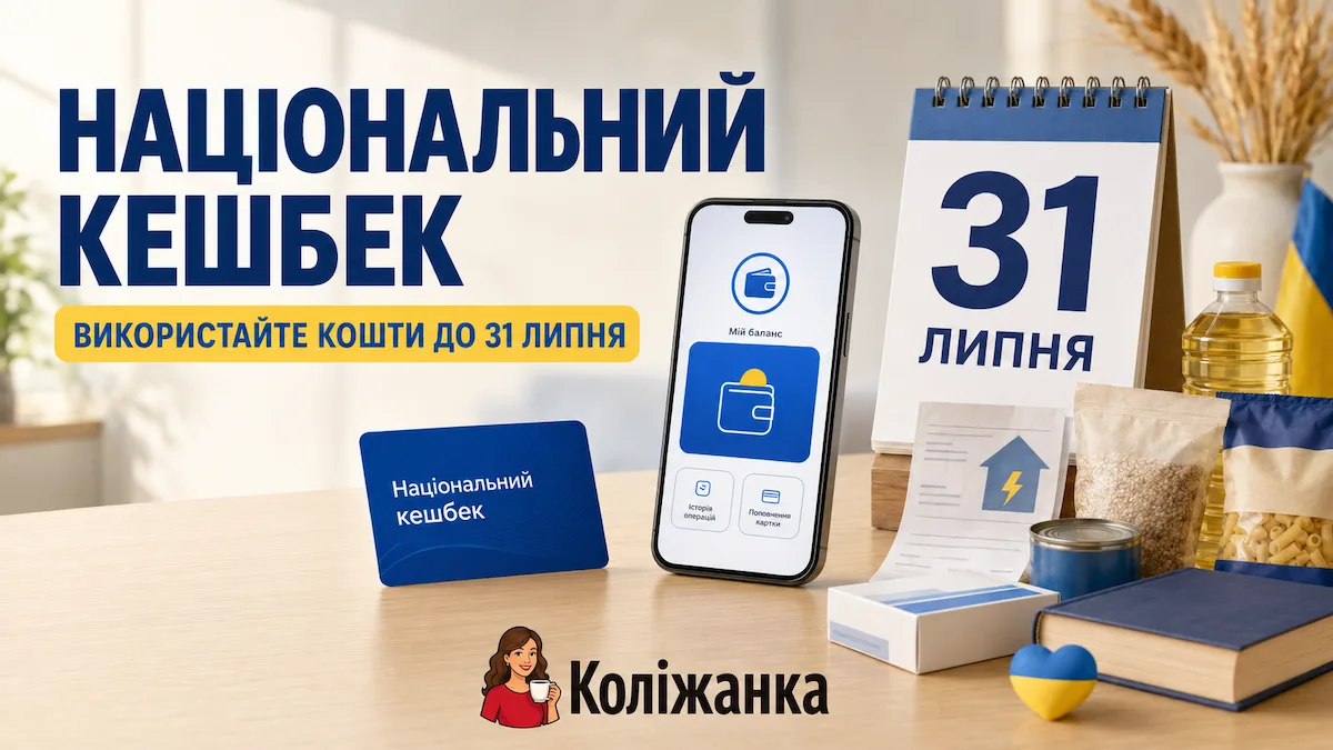 Національний кешбек — українцям потрібно використати частину накопичених коштів до 31 липня 2026 року.