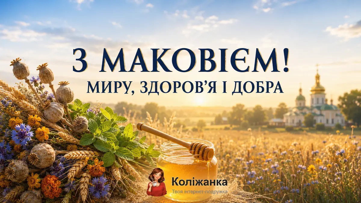 Привітання з Маковієм 2026 року та Медовим Спасом