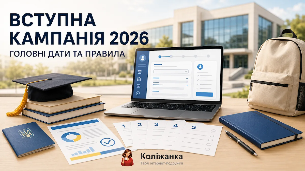 Вступна кампанія 2026 в Україні — строки подання заяв, кількість спеціальностей і правила вступу на бюджет.