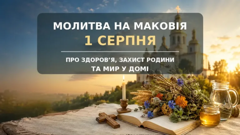 Молитва на Маковія 1 серпня про здоров’я, захист родини та мир у домі