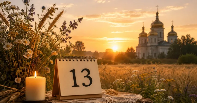 13 серпня: церковне свято, календар і літнє поле