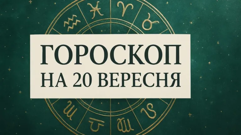 Гороскоп на 20 вересня 2026: зодіакальне коло