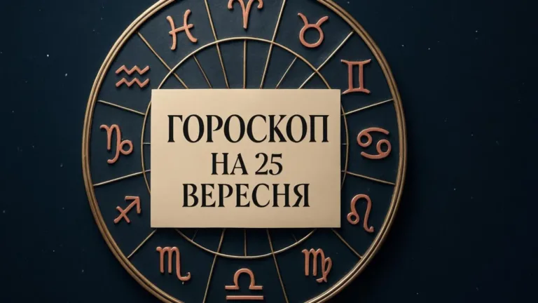Гороскоп на 25 вересня 2026: зодіакальне коло