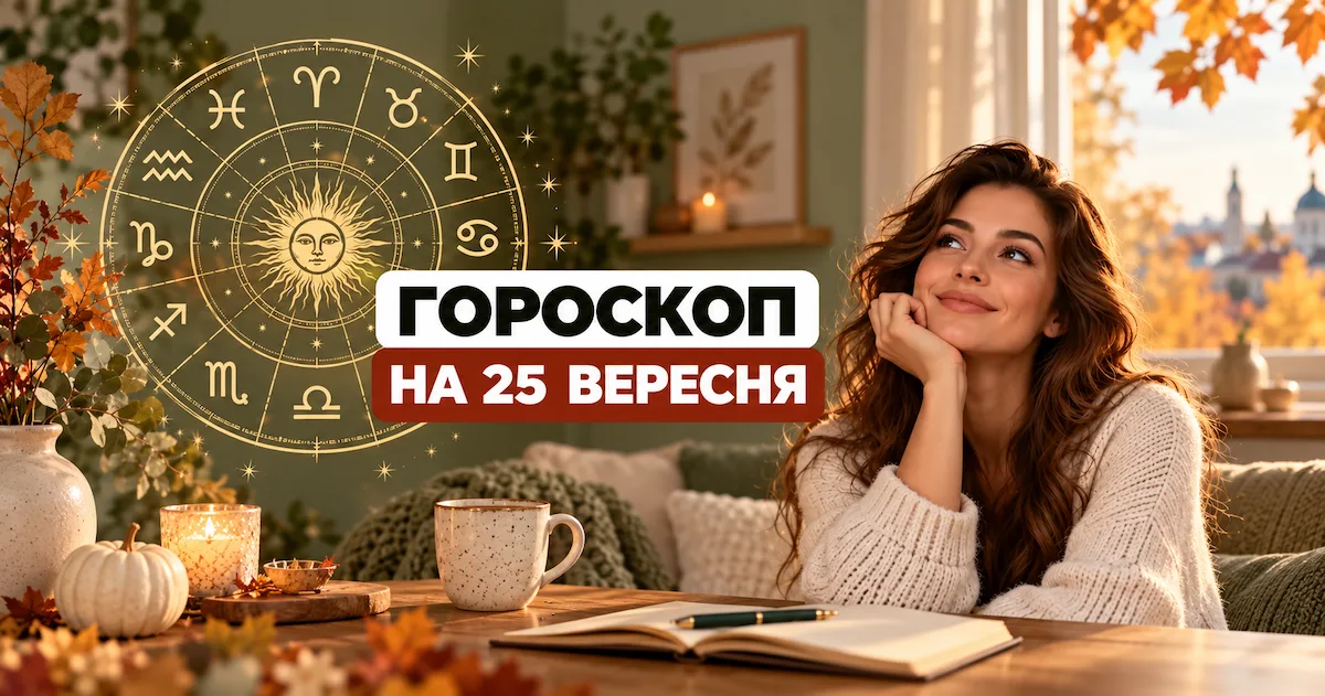 Гороскоп на 25 вересня 2026 року