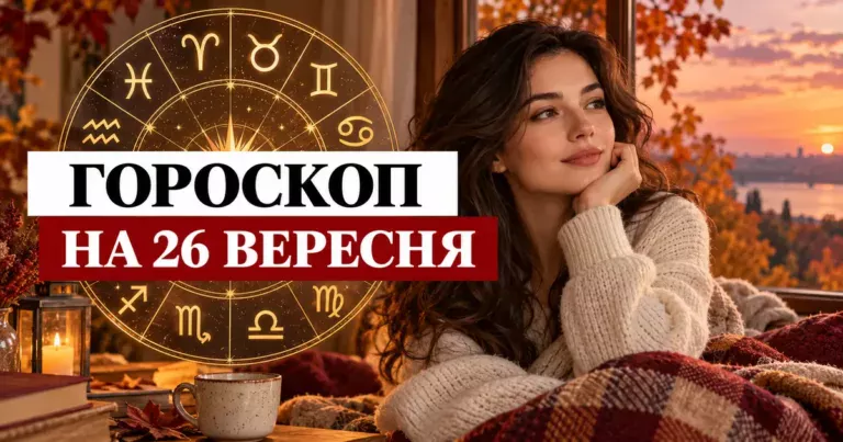Гороскоп на 26 вересня — зодіакальне коло і осінній вечір