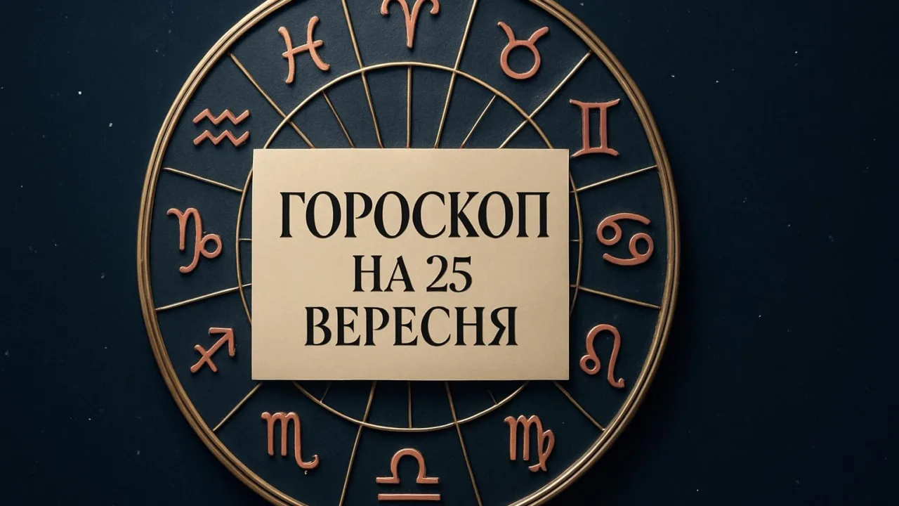 Гороскоп на 25 вересня 2026: зодіакальне коло
