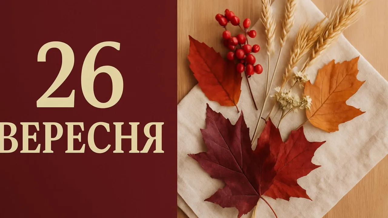Календар на 26 вересня 2026