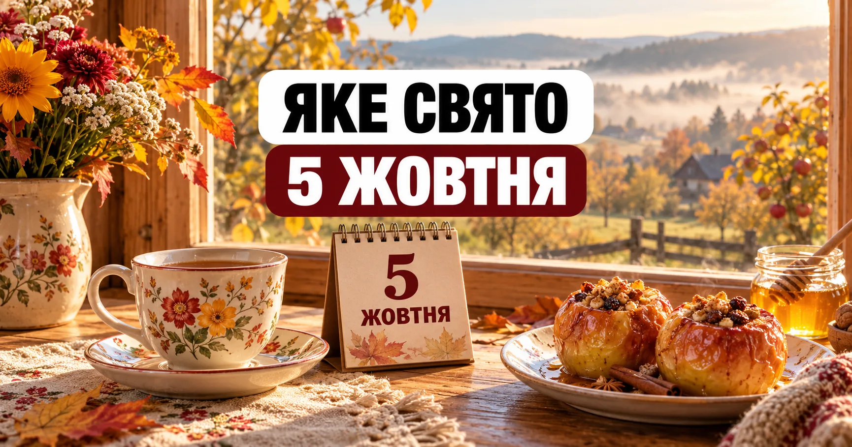 Яке свято 5 жовтня: осінній календар біля вікна